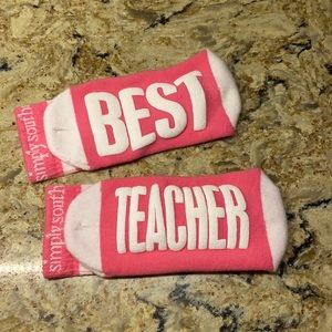 Simply Southern Best Teacher Socks